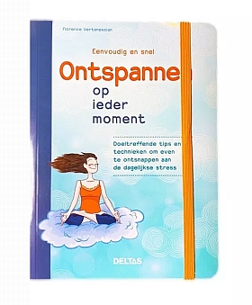Voorkant boekje ontspannen op ieder moment