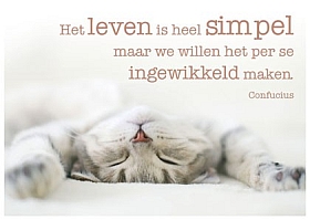 Afbeelding wenskaart met citaat
