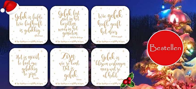 Kerst-onderzetters set 2