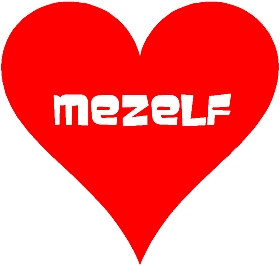 Afbeelding hartje met tekst MEZELF
