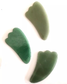 afbeelding Guasha jade massagesteen