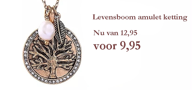 Afbeelding levensboom amulet ketting